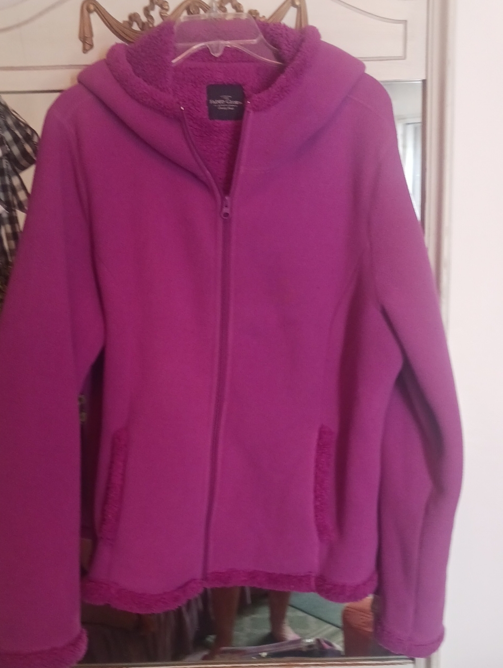 Faded Glory  Hooded Fleece Jacket - Fuchia/Pink  XL